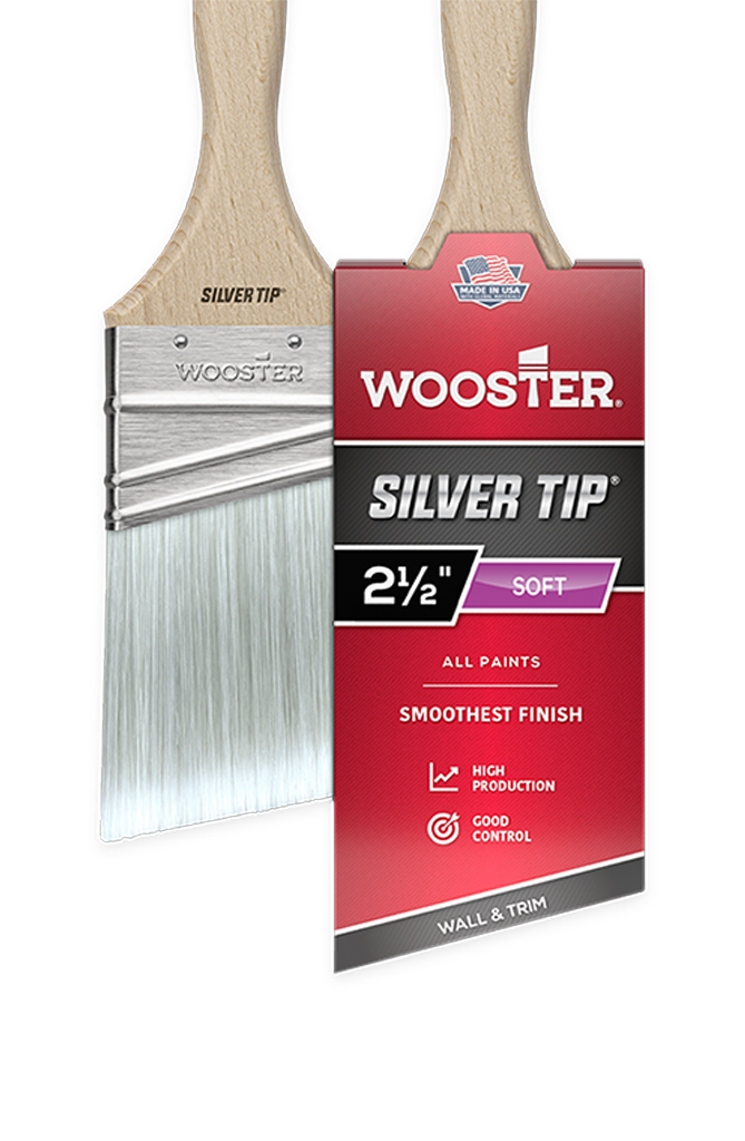 Wooster SILVER TIP 1 In., 1-1/2 In., 2 In. Angle Sash Polyester Paint Brush  Set (3-Pack) - Power Townsend Company
