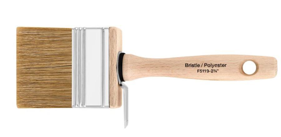 Wooster Brush Available F5119-4 Bravo Stainer Bristle/Polyester Stain  Brush, 4 Inch, 4-Inch , White